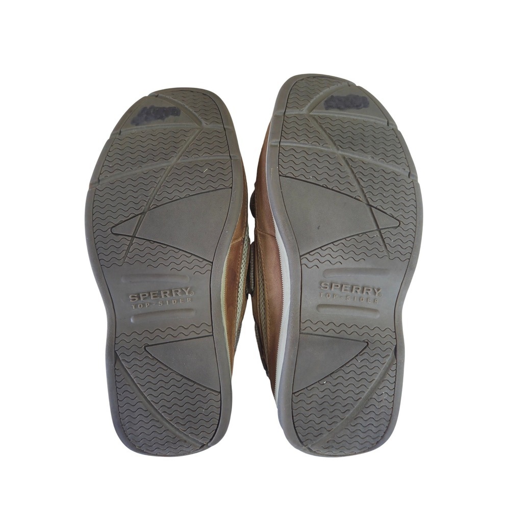 Sperry Top-Sider Kids Billfish Tan Leather Mesh Boat Shoes YB46122A Size 2M - Picture 8 of 8